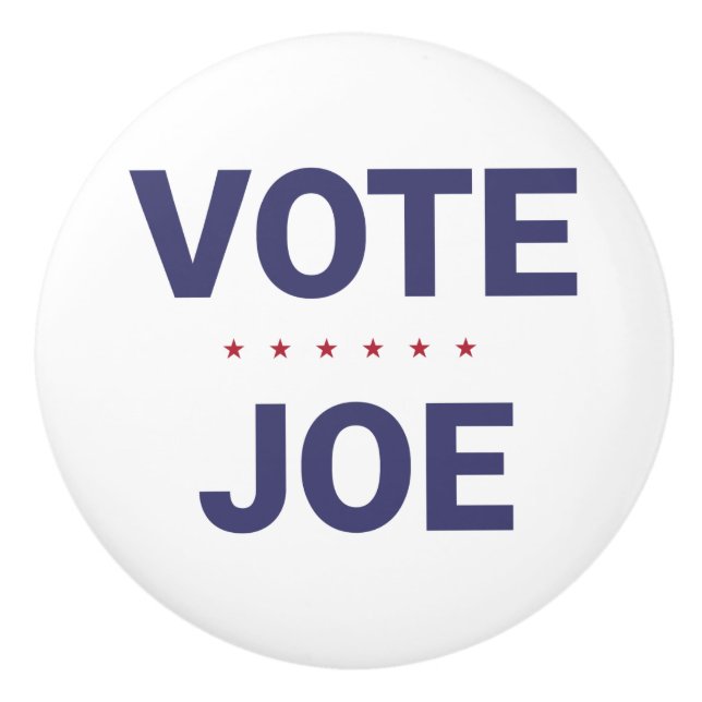 Pomo De Cerámica Vote Joe (elección de Estados Unidos 2020) (Anverso)
