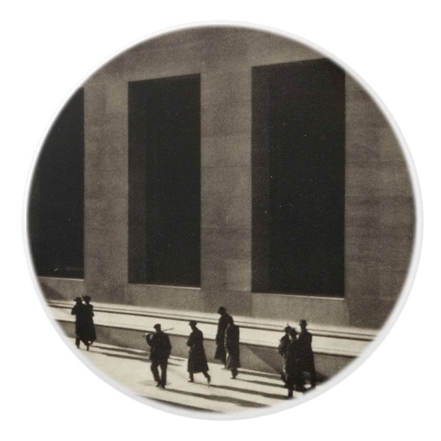 Pomo De Cerámica Wall Street (por Paul Strand, 1915) (Anverso)
