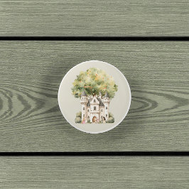 Pomo De Cerámica Watercolor Fairytale Princess Whimsical