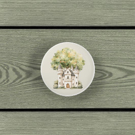 Pomo De Cerámica Watercolor Fairytale Princess Whimsical