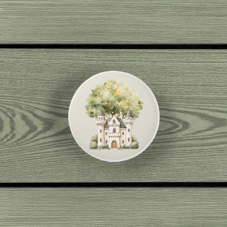 Pomo De Cerámica Watercolor Fairytale Princess Whimsical