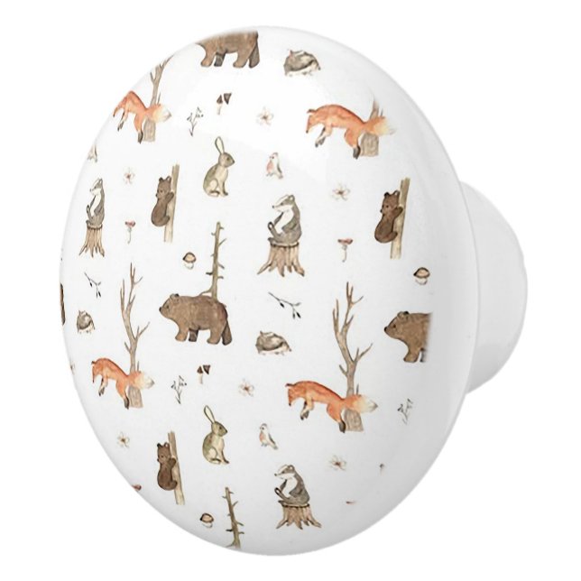 Pomo De Cerámica Wild Life Ceramic Door Knob (Derecha)