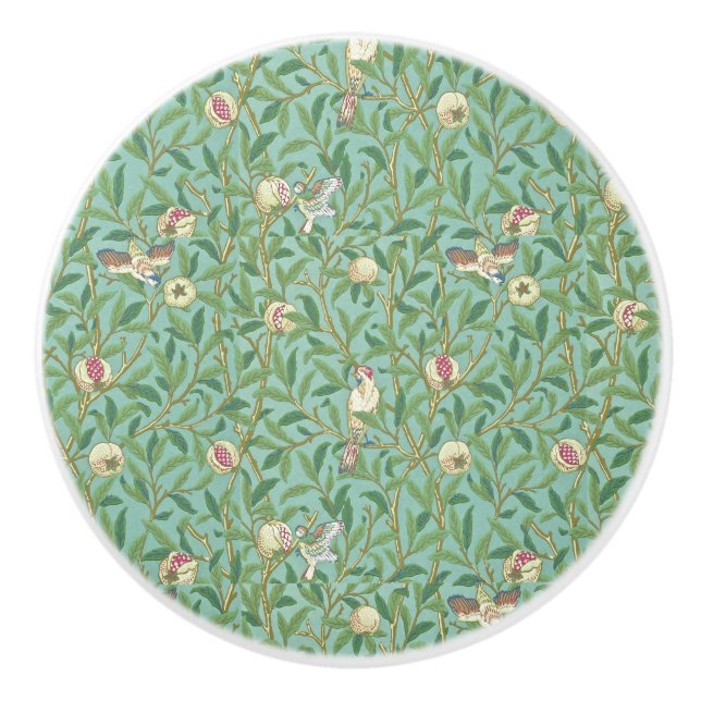 Pomo De Cerámica William Morris "Ave y granada" 3. (Anverso)