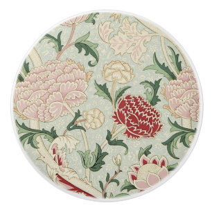 Pomo De Cerámica William Morris Cray Floral Pre Raphaelite Vintage