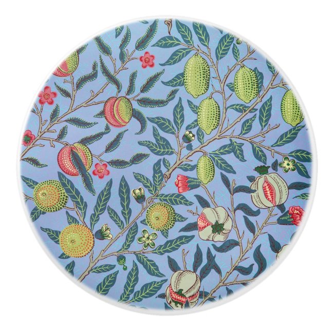 Pomo De Cerámica William Morris Design - Tejido cerámico (Anverso)