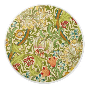 Pomo De Cerámica William Morris Golden Lily Vintage Pre-Raphaelite