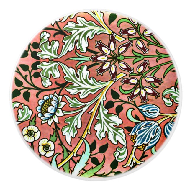 Pomo De Cerámica William Morris - Hyacinth (Anverso)