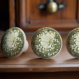 Pomo De Cerámica William Morris Pimpernel Patrón de Vintage Cerámic