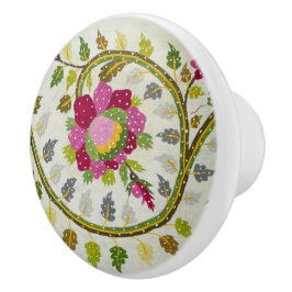 Pomo De Cerámica William * Morris Pink Turkish Floral