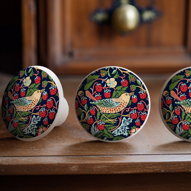 Pomo De Cerámica William Morris Strawberry Thief (Subido por el creador)