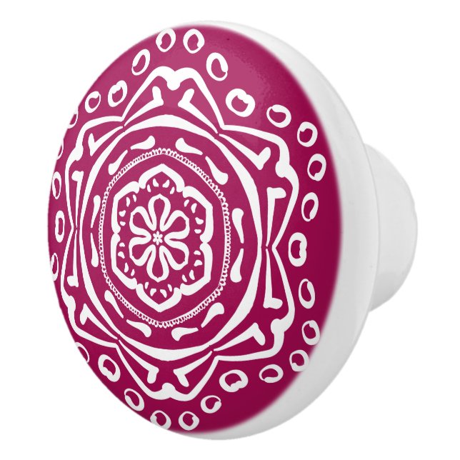 Pomo De Cerámica Wine Mandala (Derecha)