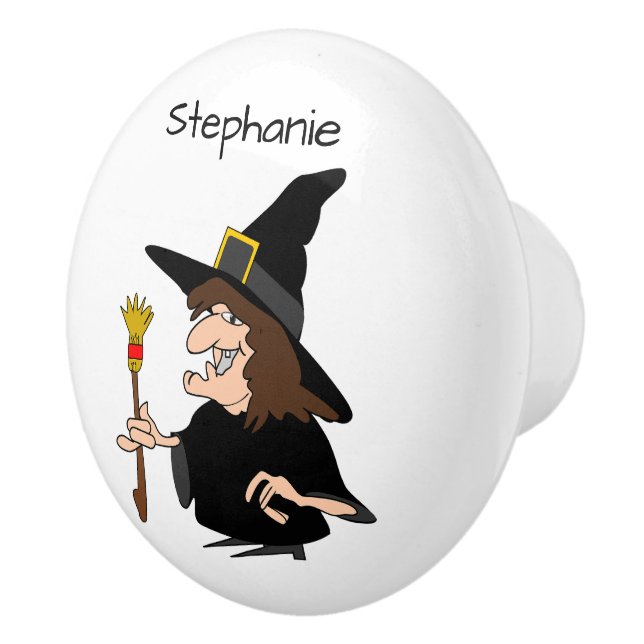 Pomo De Cerámica Witch Design Personalised (Derecha)