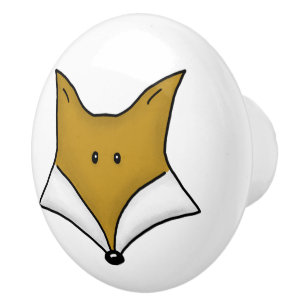 Pomo De Cerámica Woodland Critters-Best Forest Friends-Fox