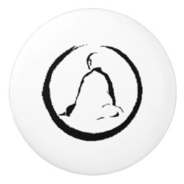 Pomo De Cerámica Zen Buddha Meditation Ceramic Pull Knob