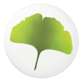 Pomo de hoja de Ginko verde