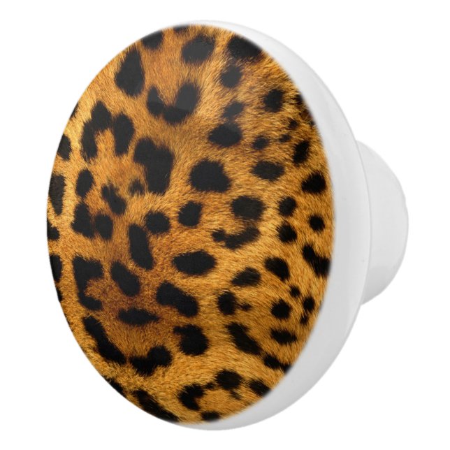 Pomo de impresión/cerámica de leopardo (Derecha)