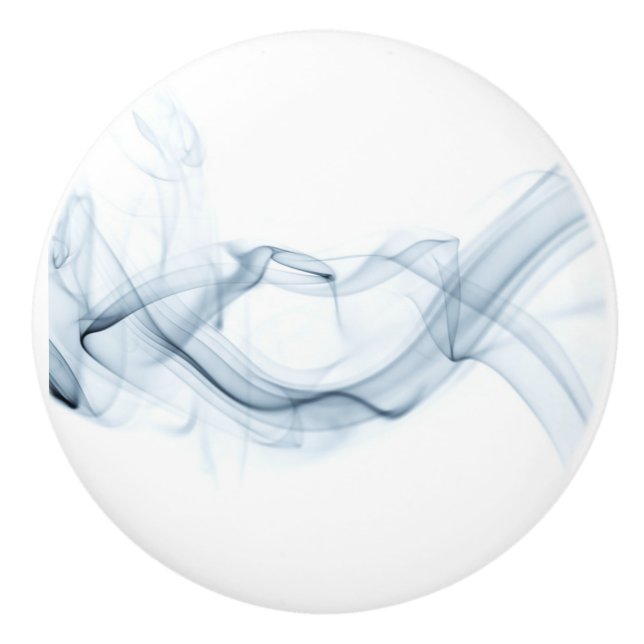 Pomo de la puerta de cerámica de cinta azul (Anverso)