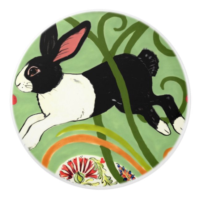 Pomo de la puerta del cajón del cajón del Art Deco (Anverso)