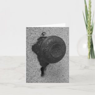 Pomo de la puerta - Tarjeta de nota
