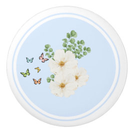 Pomo de puerta de cerámica - Floral