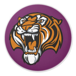 Pomo del cajón de cerámica del tigre - SRF