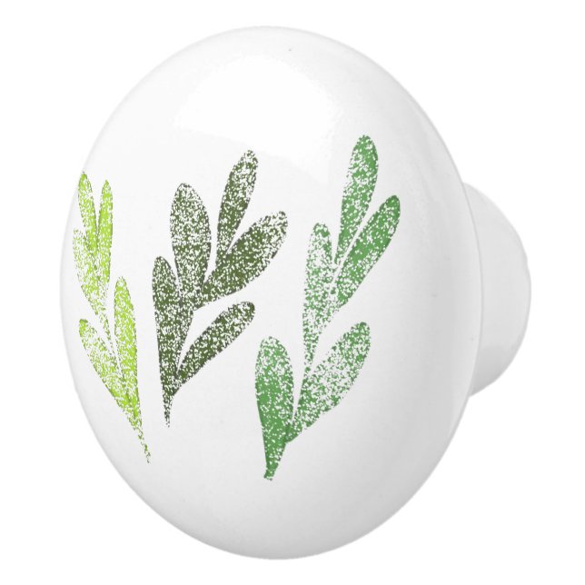 Pomo del cajón del patrón de hoja (Derecha)