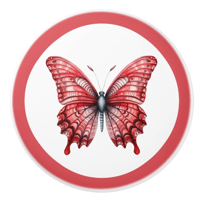 Pomo moderno de Chica de mariposa roja (Anverso)