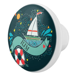 Pomos de Cajón de Arte Náutico de Whimsical