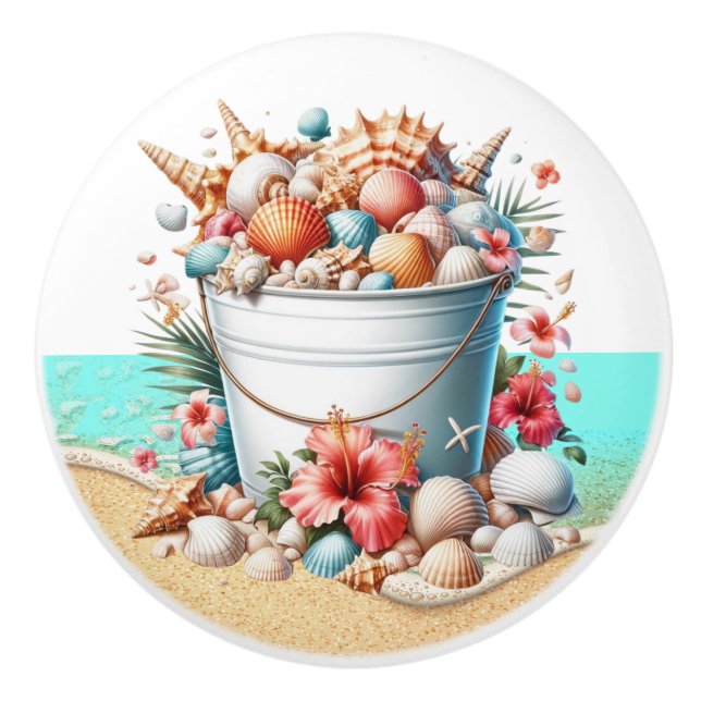 Pomos de cajón de concha de mar de playa - SRF (Anverso)