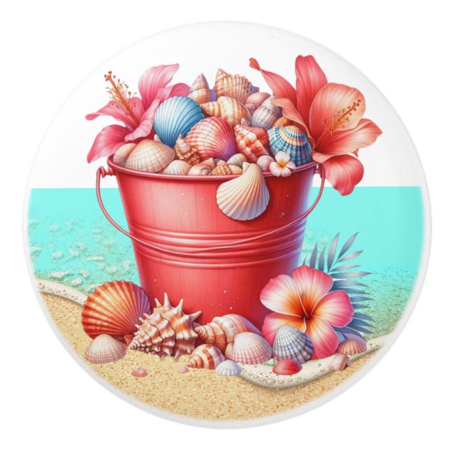 Pomos de cajón de concha de mar de playa - SRF (Anverso)