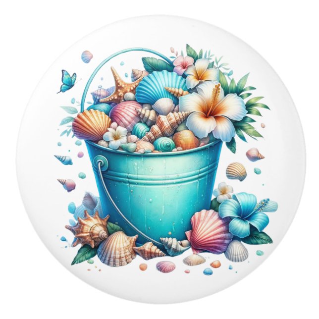 Pomos de cajón de concha de mar de playa - SRF (Anverso)