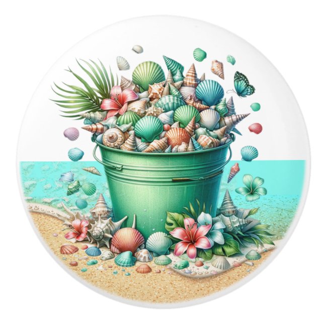 Pomos de cajón de concha de mar de playa - SRF (Anverso)