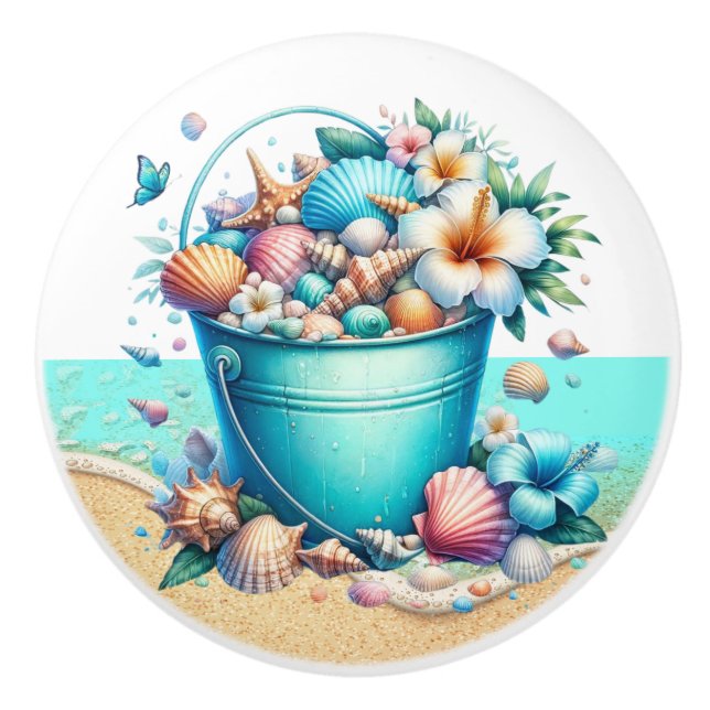 Pomos de cajón de concha de mar de playa - SRF (Anverso)