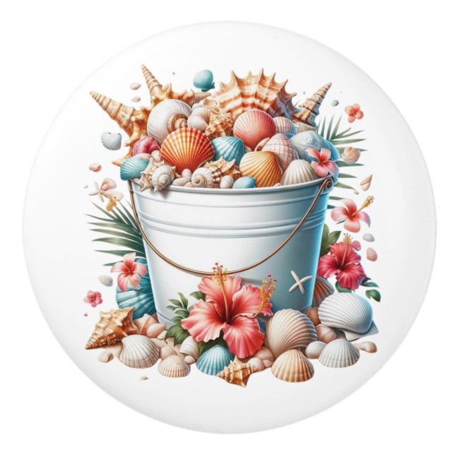 Pomos de cajón de concha de mar de playa - SRF (Anverso)