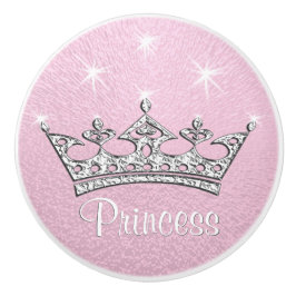 Pomos rosados de Personalizado Princesa para muebl