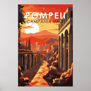 Pompeya Campania Italia Viaje Arte Vintage