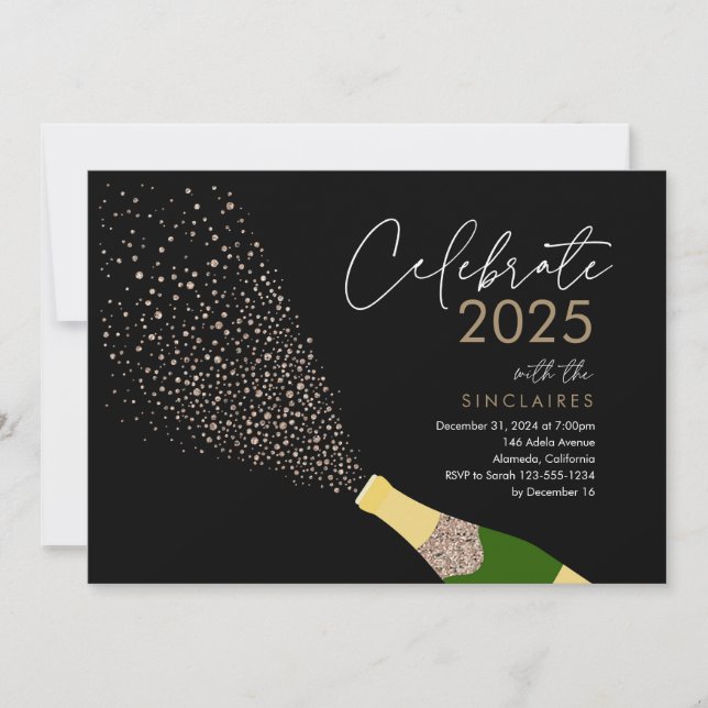 Pon en escena la tarjeta de Año Nuevo (Anverso)