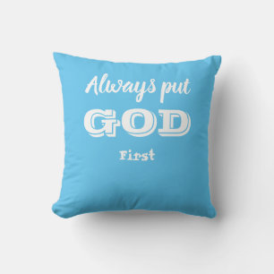 Pon siempre a DIOS primero, Cojín decorativo