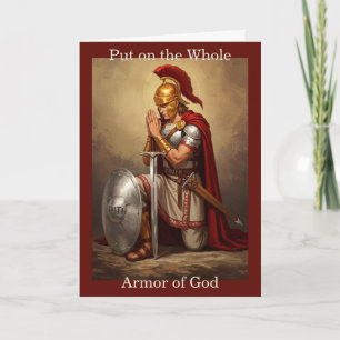 Pon toda la armadura de Dios: Tarjeta de saludo