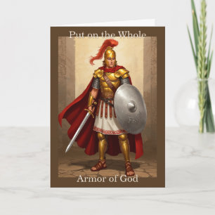 Pon toda la armadura de Dios: Tarjeta de saludo
