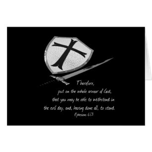 Pon toda la armadura tarjeta de notas de Parakaleo