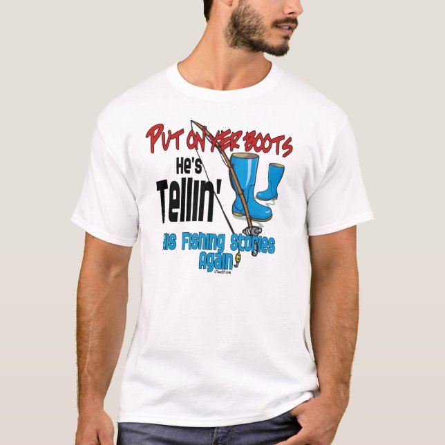 Pon tu camiseta de pesca de botes (Anverso)