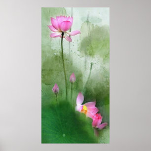 POND LOTUS l Arte de pintura de pincel chino