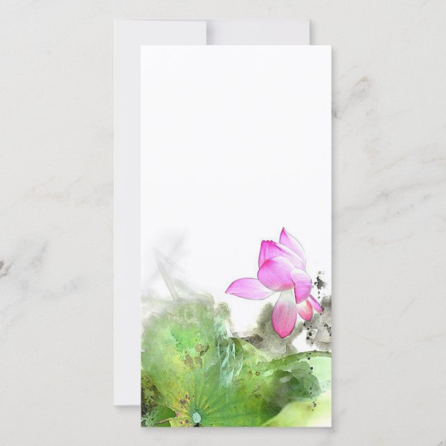 POND LOTUS l Arte de pintura de pincel chino (Anverso)