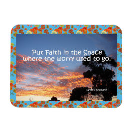 Poner fe en el imán de citas Inspiradoras del espa