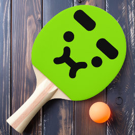 Pong Cara Linda y Confundida con Puchero Pala de Ping P