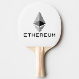 Pong Logotipo de Ethereum ETH de 8 bits | Pala de Ping 