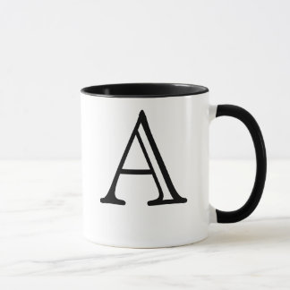 Ponga letras a una taza