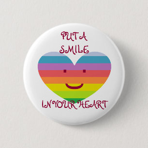 PONGA UNA SONRISA EN EL botón DEL CORAZÓN