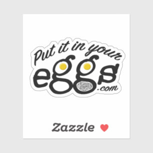 Póngalo en tu Pegatina de Vinilo de besada de huev